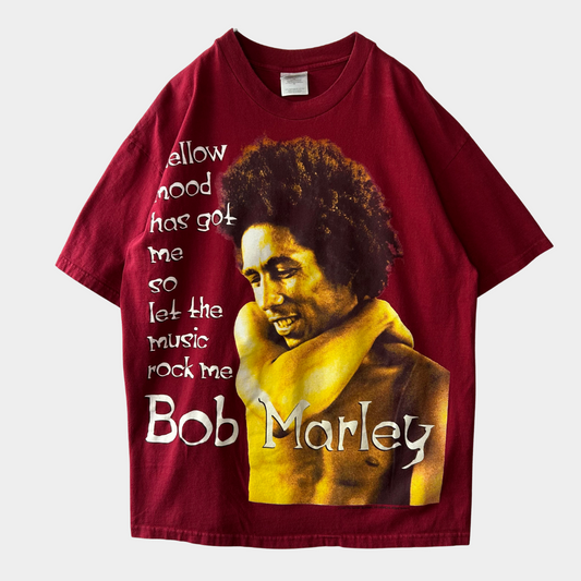 90's Bob Marley ボブ・マーリー プリントTシャツ レゲエ Hanes (XL)/A7188T-SO