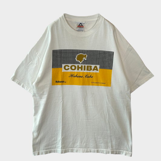00's  ALSTYLE APPAREL&ACTIVEWEAR COHIBA 企業Tシャツ 白 XL/B2528T-SO