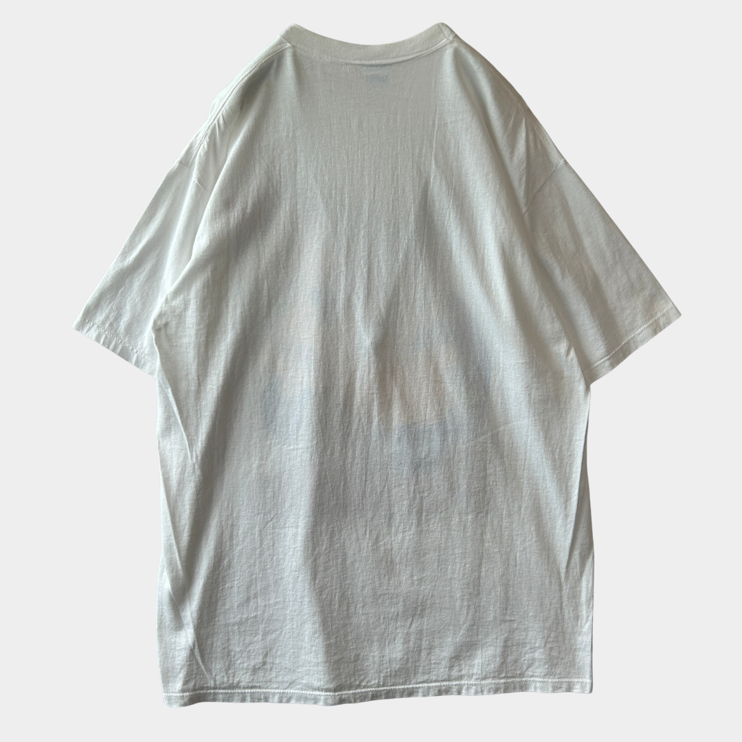 90's Disney ディズニー Pinocchio ピノキオ キャラクターTシャツ 白(XL)/C0432T-SO