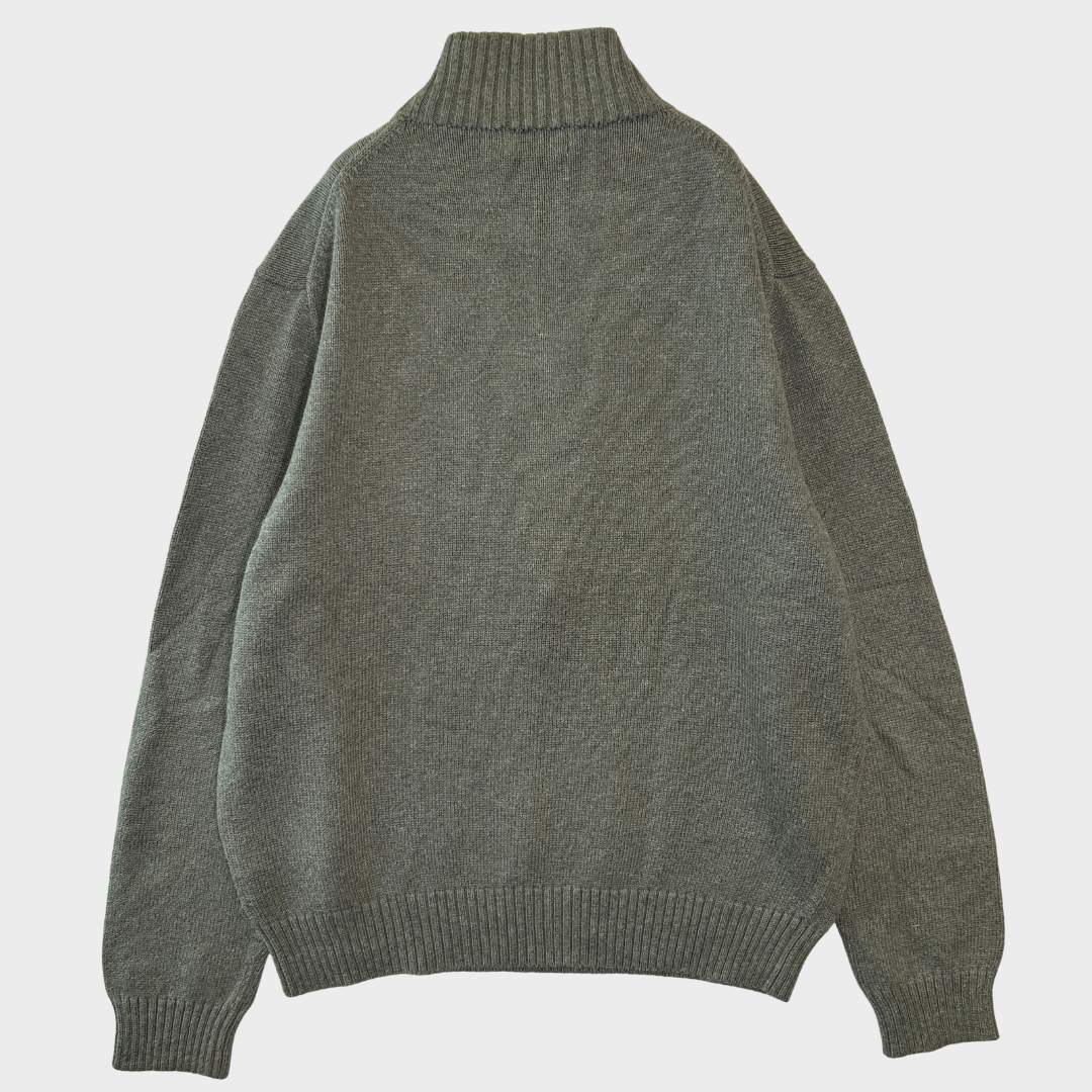 00s Polo Ralph Lauren ハーフジップ コットンニット 00s ポロ ラルフローレン ワンポイント ハイネック ハーフジップ