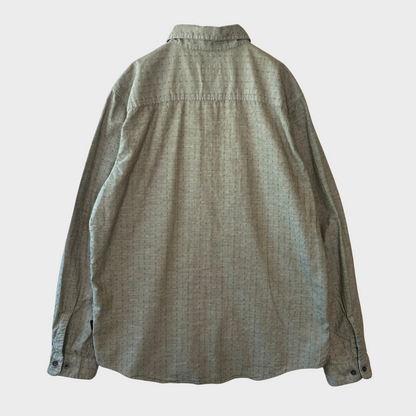 00's Patagonia 総柄 ポケットシャツ グレー (L)/A7950S-SO