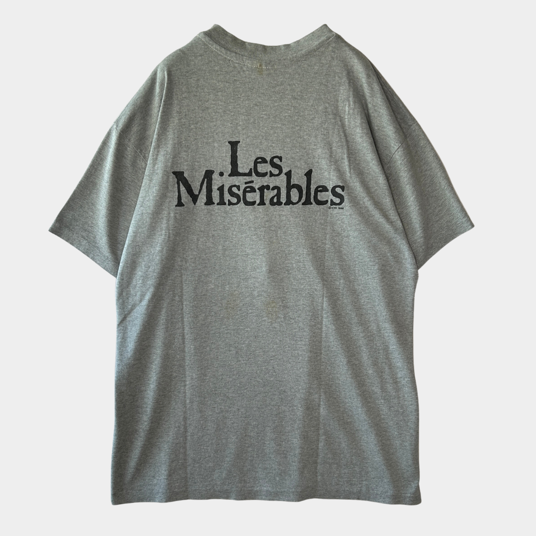 80's Hanes レ・ミゼラブル コゼット キャラクターTシャツ グレー (XL)/A8613T-SO