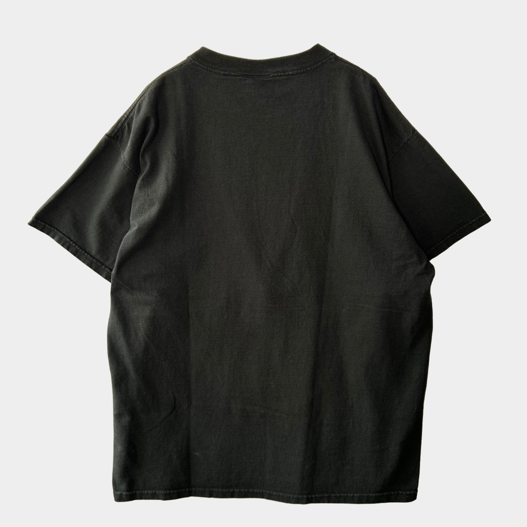 00's DELTA SPIDER MAN スパイダーマン Tシャツ フロッキー 黒(L)A7108T-SO