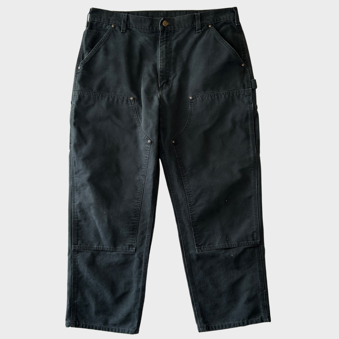 00's Carhartt カーハート ダブルニーパンツ B136 BLK (38×30)/C1061P-SO