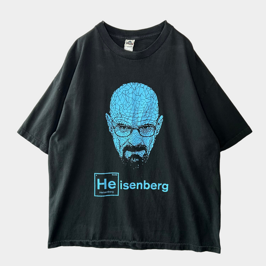 00's Breaking Bad 海外ドラマ Heisenberg ハイゼンベルク Tシャツ 黒(XXL)/A6928T-SO