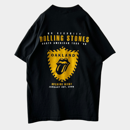 90's Rolling Stones ローリング・ストーンズ No Security '99ツアーTシャツ 黒(L)/C1074T-SO