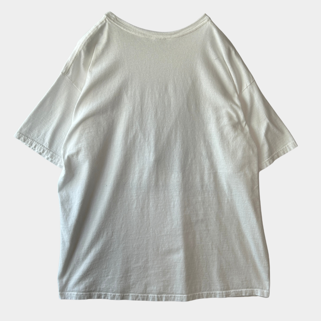 00's オックスフォード Fat Possum Records レーベルTシャツ 白 (サイズ不明)/C1048T-SO