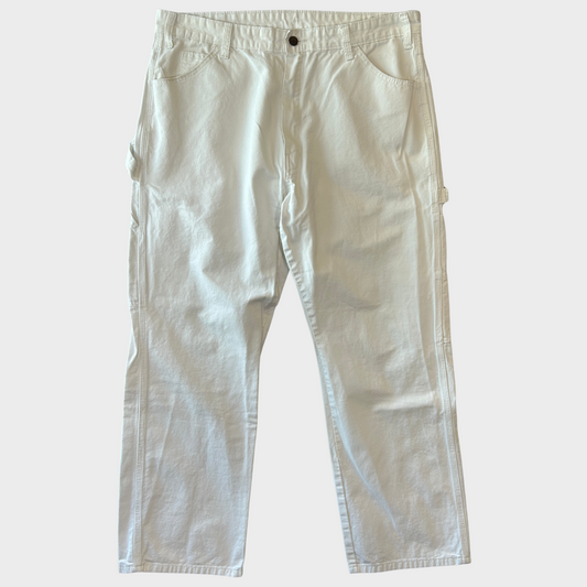 00's Dickies ディッキーズ ペインターパンツ 白 (38×32)/A7366P-SO