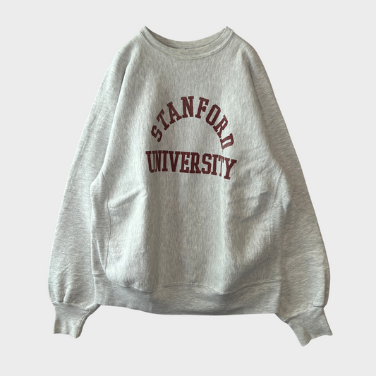 90's  MV SPORT  リバースウィーブタイプ  STANFORD UNIVERSITY カレッジ スウェット グレー XL /B2838R-SO