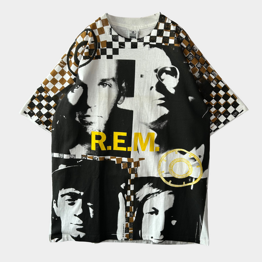 90's R.E.M ”RADIO SONG"オールオーバープリントTシャツ Lee 白(XL)/A6717T-SO