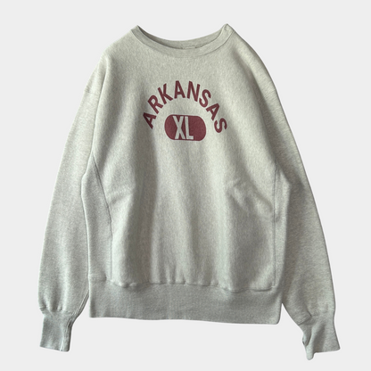 70's champion reverse weave "ARKANSAS" チャンピオン リバースウィーブ グレー (XL)/B3056S-SO