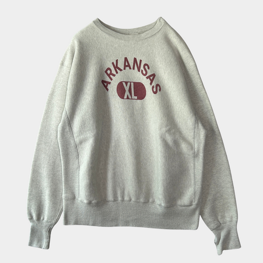 70's champion reverse weave "ARKANSAS" チャンピオン リバースウィーブ グレー (XL)/B3056S-SO