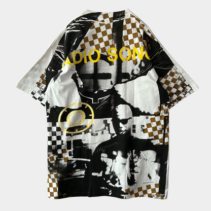 90's R.E.M ”RADIO SONG"オールオーバープリントTシャツ Lee 白(XL)/A6717T-SO
