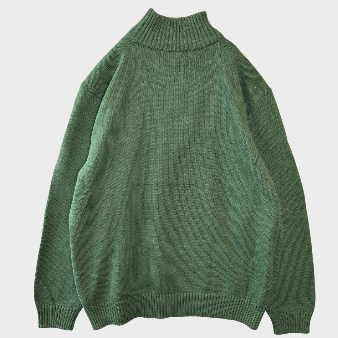 LOEWE 80s 90s コットンリネン ハーフジップニット 旧ロゴ LOEWE 80s 90s コットンリネン ハーフジップニット 旧ロゴ LOEWE