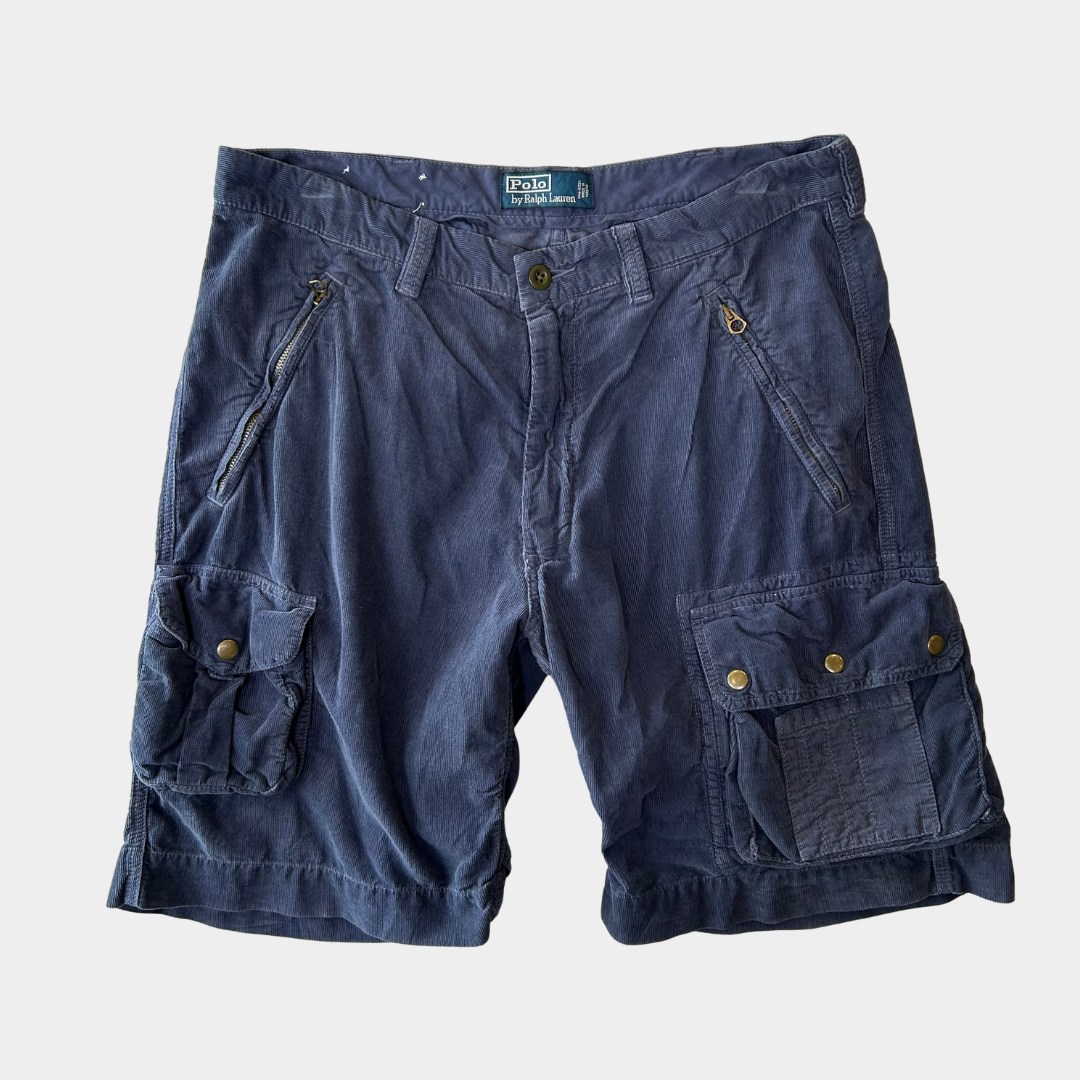 Polo Ralph Lauren ラルフローレン コーデュロイカーゴショーツ ハーフパンツ 紺(W35)/A4448P-SO