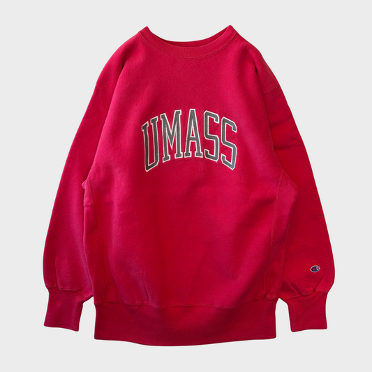 90's  Campion  リバースウィーブ UMASS 刺繍 スウェット ピンク XL /A5417S-SO