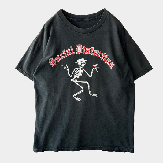 00's Social Distortion ソーシャルディストーション SKELLY Tシャツ 黒 /A6690T-SO