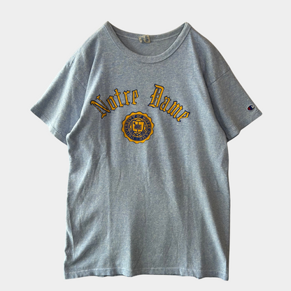 80's Champion 88/12 Notre Dame カレッジTシャツ 水色(L)/A7113T-SO