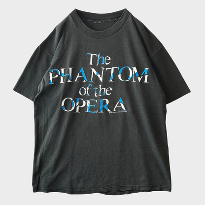 90's The PHANTOM of the OPERA オペラ座の怪人 Tシャツ 黒 (サイズ不明) /B3517T-SO