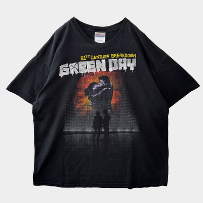 00's Green Day  21st century Breakdown ジャケットデザイン Tシャツ 黒(XL)/A6684T-SO