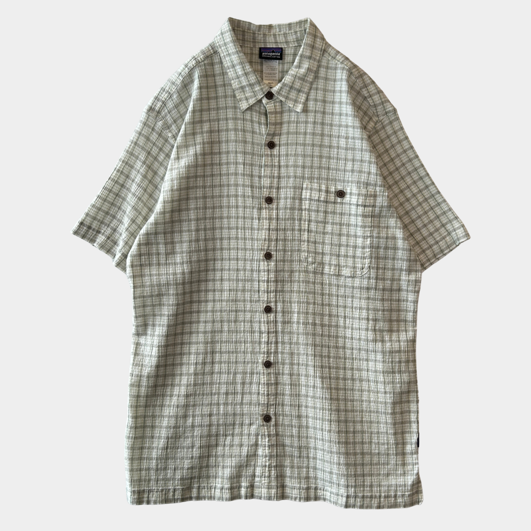 2014 Patagonia パタゴニア Men's A/Cシャツ チェックシャツ ホワイト(L)/C1317SH-SO