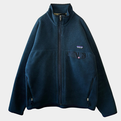 07 Patagonia パタゴニア スナップT フルジップ フリースジャケット ネイビー(M)/C0101F-SO