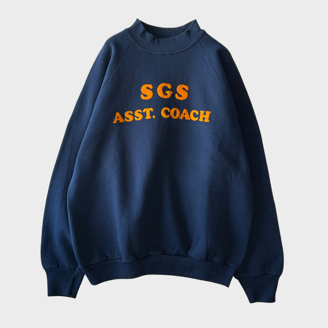 90's Fruit of the loom SGS ASST.COACH スウェットシャツ 紺(L)/B3396S-SO
