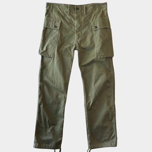 RRL ラルフローレン P-44 HBT モンキーパンツ ミリタリーカーゴパンツ (32×32)/C1449P-SO
