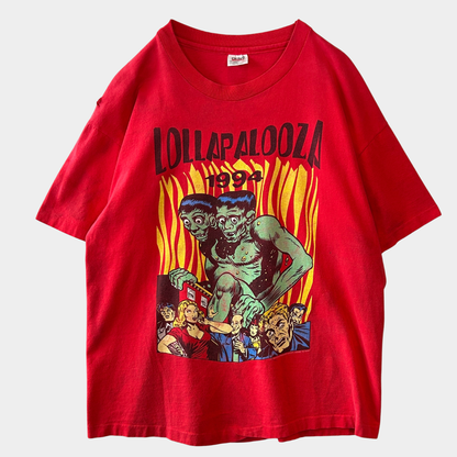 90's LOLLAPALOOZA ロラパルーザ 1994 イベントTシャツ バンドT 赤 anvil (XL)/C0619T-SO
