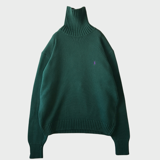 Polo by Ralph Lauren ラルフローレン コットンタートルネックニット グリーン (M)/B3387K-SO