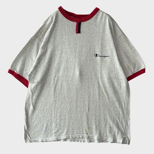 90's champion チャンピオン logo ロゴ Tシャツ チョコチン(XL)/A2346T-SO