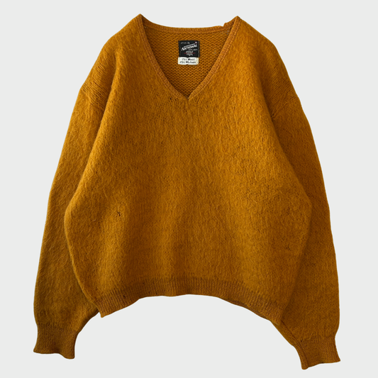 60's National shirt shop モヘアニット オレンジ (M)/A8725K-SO