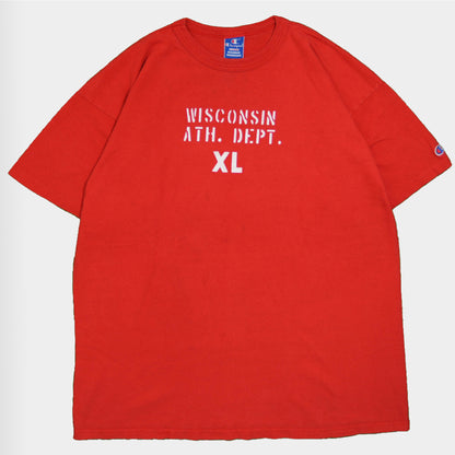 90's champion "WISCONSIN ATH. DEPT." Tシャツ(XL)/A3770T-O