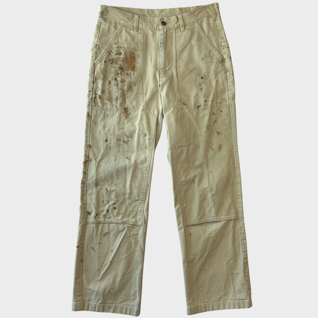 1998 Patagonia パタゴニア スタンドアップパンツ ダブルニーワークパンツ ベージュ (w32)/C0118P-SO