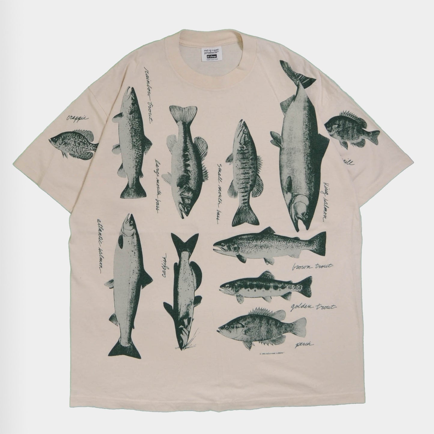 90's FISH Tシャツ (XL)/A4117T-O