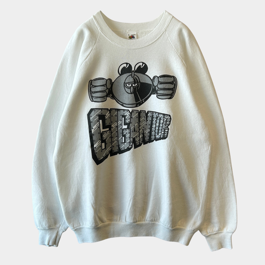 90's Fruit of The Loom GIGANTOR”鉄人28号" プリントスウェット アニメ 白(XL)/A7544S-SO