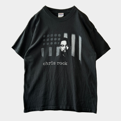 00's Chris Rock クリス・ロック "the black ambition" コメディーツアーTシャツ ブラック(L)/C1111T-SO