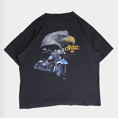 90's HarleyDavidson ポケT 黒(XL)/A4063T-SO