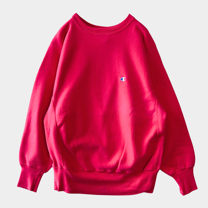 90's Champion Reverse Weave リバースウィーブ スウェット 無地 ピンク(M)/C1672R-SO