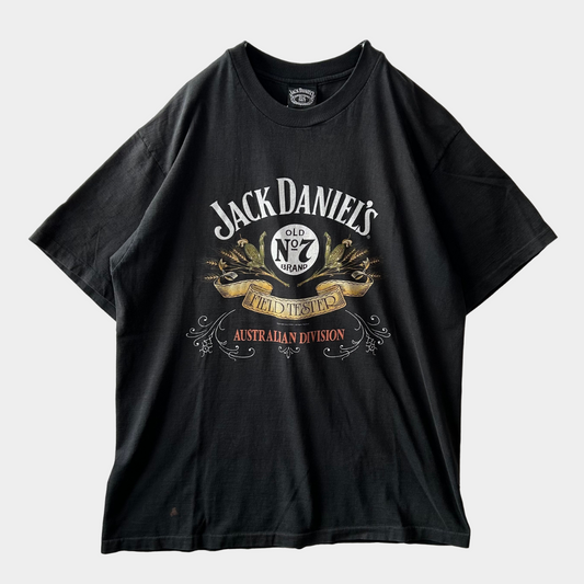 90's Jack Daniel's プリントTシャツ 企業T 黒(サイズ不明)/A6418T-SO
