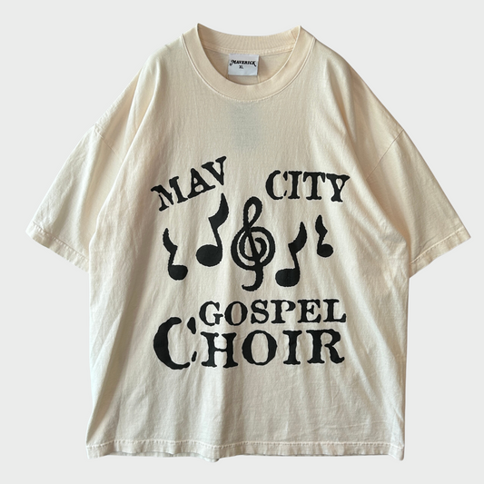 00's Maverick City Gospel Choir ゴスペル合唱団Tシャツ ベージュ/B2755T-SO