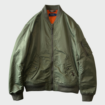 Ralph Lauren ラルフローレン MA-1 フライトジャケット ボンバージャケット カーキ (L) C0275J-SO