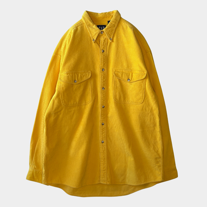 00's GAP コーデュロイシャツ 黄 (L)/B0396S-SO