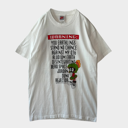 90's NIKE Space Jam マービン マイケル・ジョーダン Movie Tシャツ 白 (L)/B2168T-SO