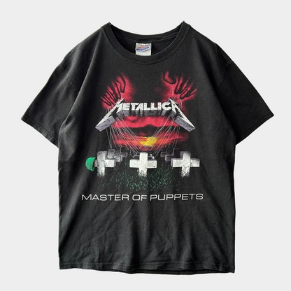 00's Hanes Metallica メタリカ"MASTER OF PUPPETS" Tシャツ 黒(M)/A6835T-SO