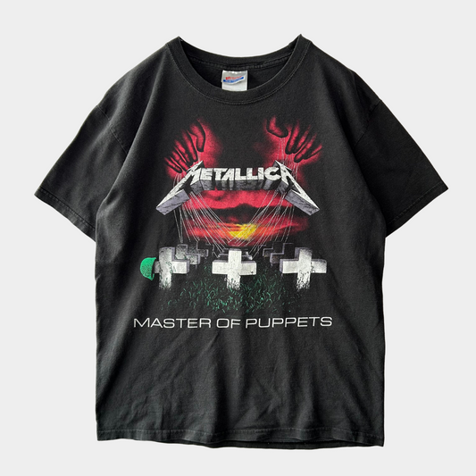 00's Hanes Metallica メタリカ"MASTER OF PUPPETS" Tシャツ 黒(M)/A6835T-SO
