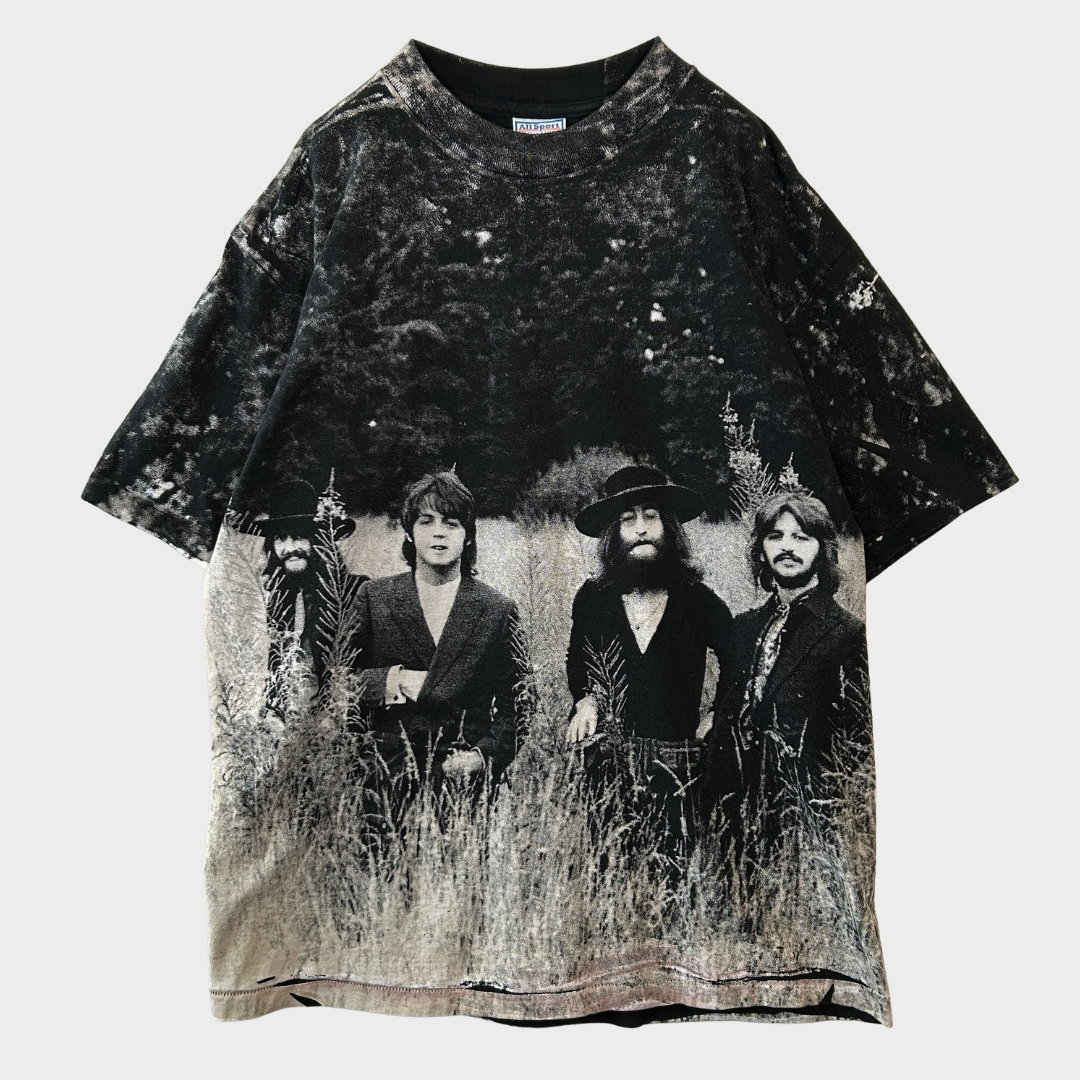 90's ALL SPORT  THE BEATLES ビートルズ オールオーバープリント AOP フォトTシャツ (XL) /C0291T-SO