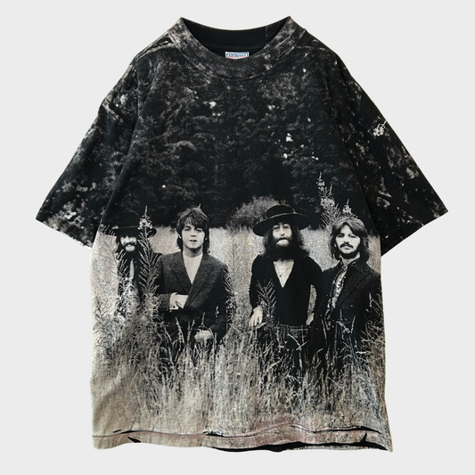 90's ALL SPORT  THE BEATLES ビートルズ オールオーバープリント AOP フォトTシャツ (XL) /C0291T-SO