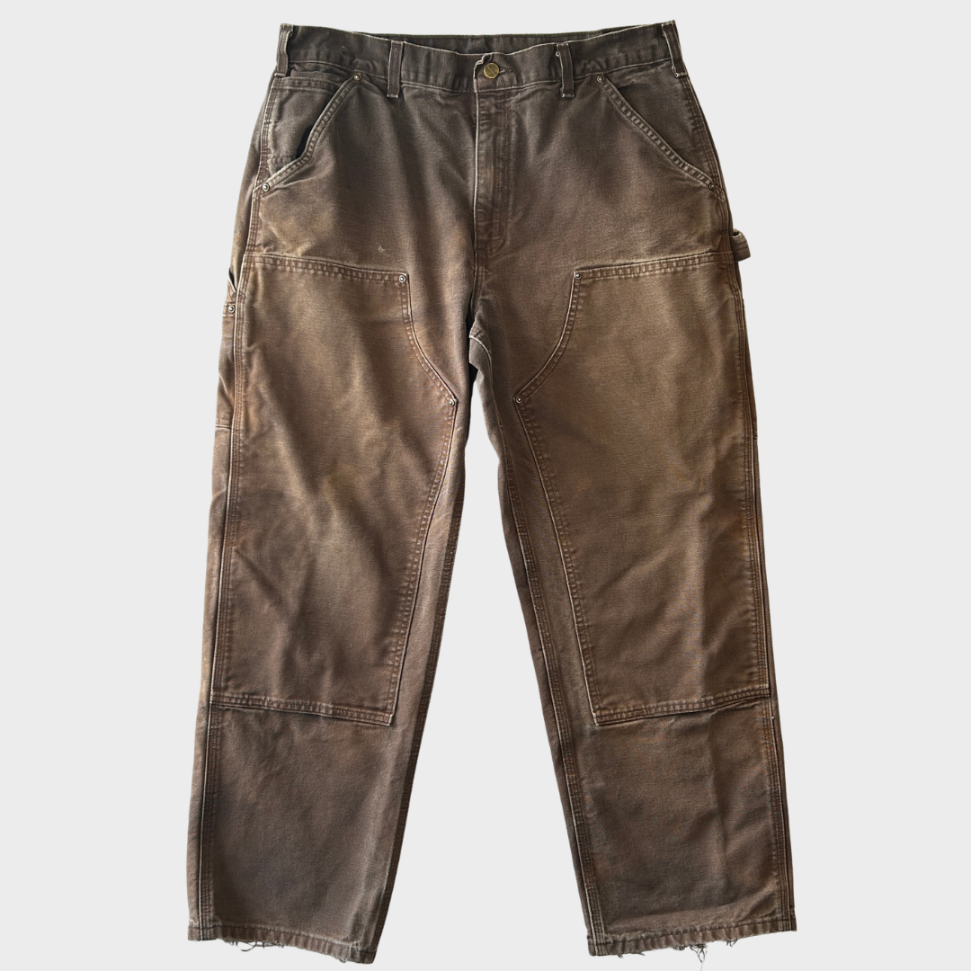 00's Carhartt カーハート ダブルニー ペインターパンツ B136 DKB ダークブラウン (W36/L30) /B3727P-SO