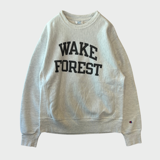 ０0's  Campion  リバースウィーブ  WAKE FOREST スウェット グレー M /A8095S-SO